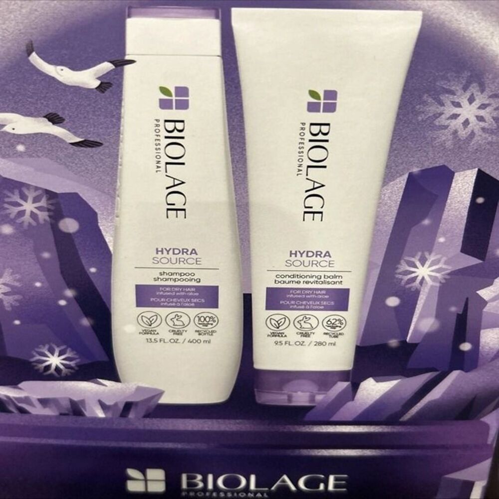 Matrix Biolage HydraSource Shampoo 13.5 oz & Conditioner Balm 9.5 oz duo